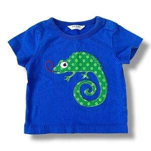 Baby Boden | Lizard Appliqué Tee (0-3 mos) 🦎